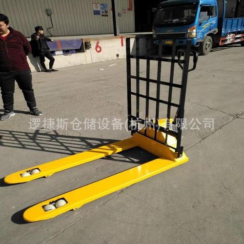 语森忆手动液压带挡板地牛 高效仓储搬运新选择